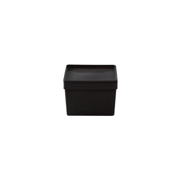 Storage Box with Lid - Black