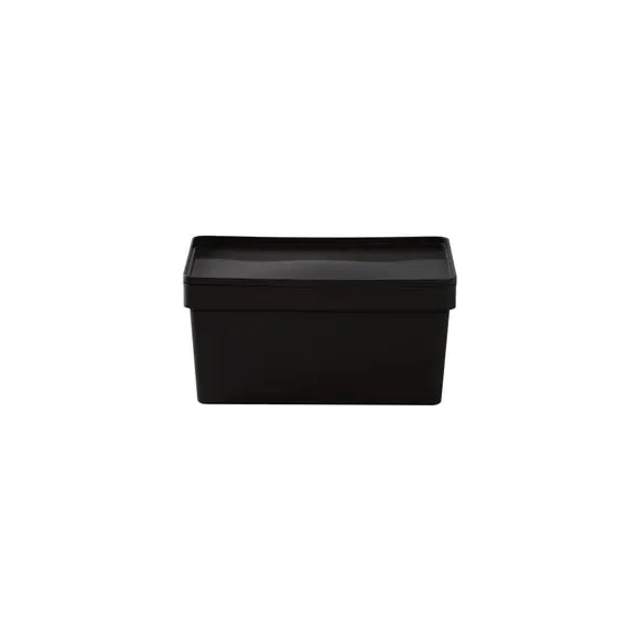 Storage Box with Lid - Black image