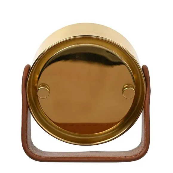 Freestanding Mantel Clock with Stand - Gold