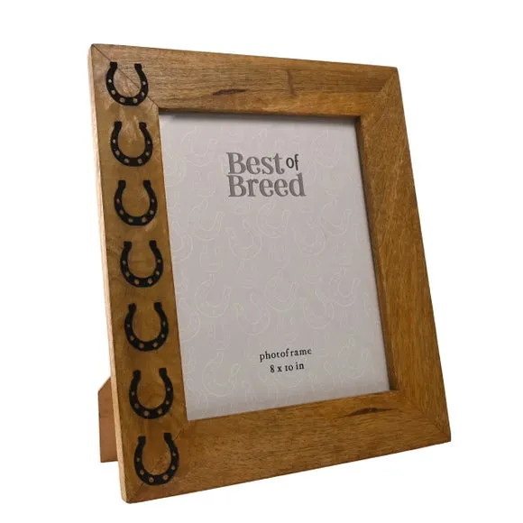 Horseshoe Photo Frame - Brown, Mango Wood