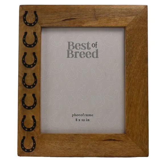 Horseshoe Photo Frame - Brown, Mango Wood