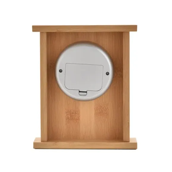 Mantel Clock with Roman Numerals - Natural, Bamboo