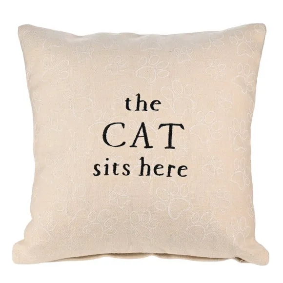 Rectangle Cushion with Novelty Print - Natural image