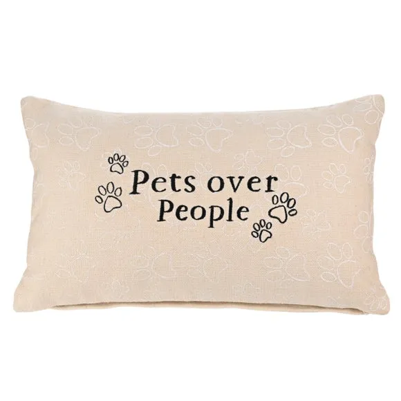 Rectangle Cushion with Print - Natural, Fabric image