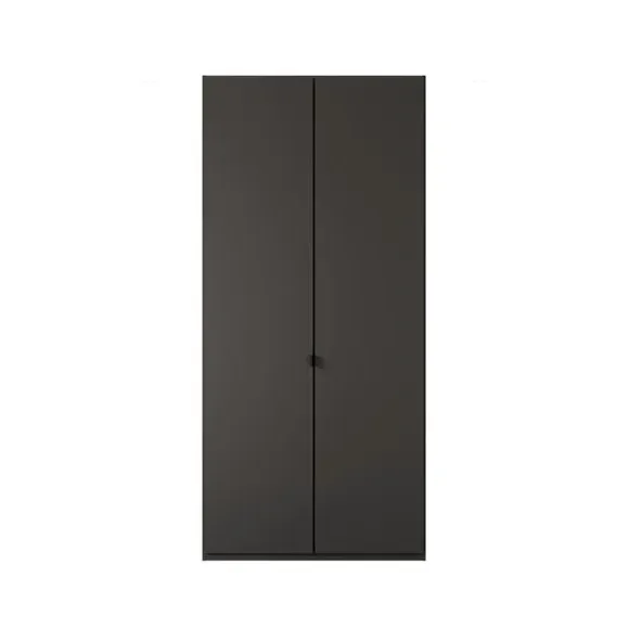2-Door Wardrobe with Damped Hinges - Graphite