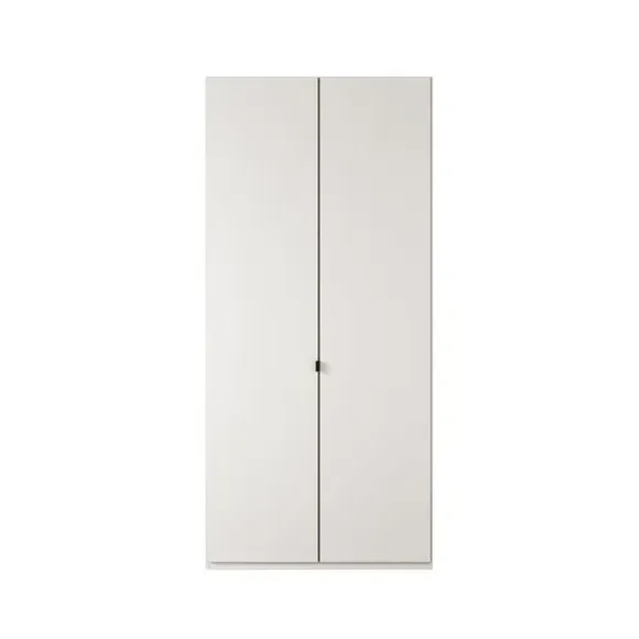 2-Door Wardrobe with Damped Hinges - Off-White