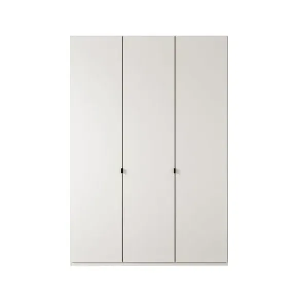 3-Door Wardrobe with Damped Hinges - Off-White