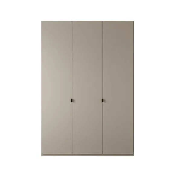 3-Door Wardrobe with Damped Hinges - Pebble