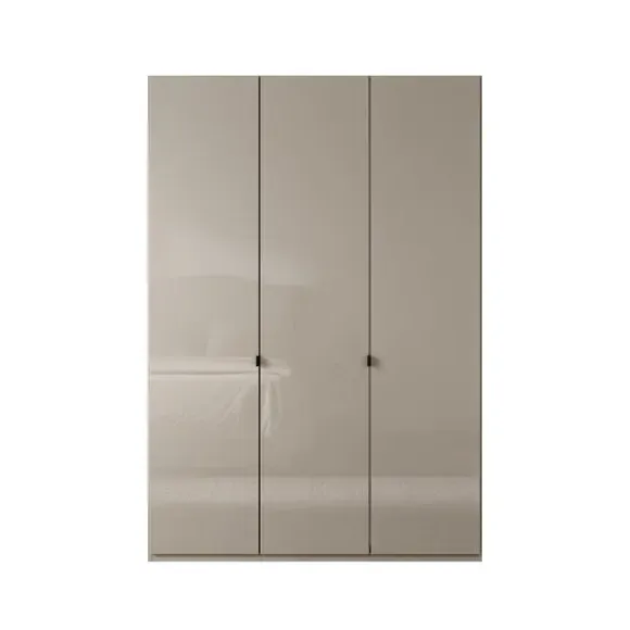 3-Door Wardrobe with Damped Hinges - Pebble