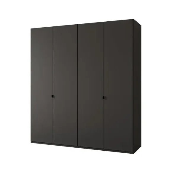 4-Door Wardrobe with Adjustable Shelves - Graphite