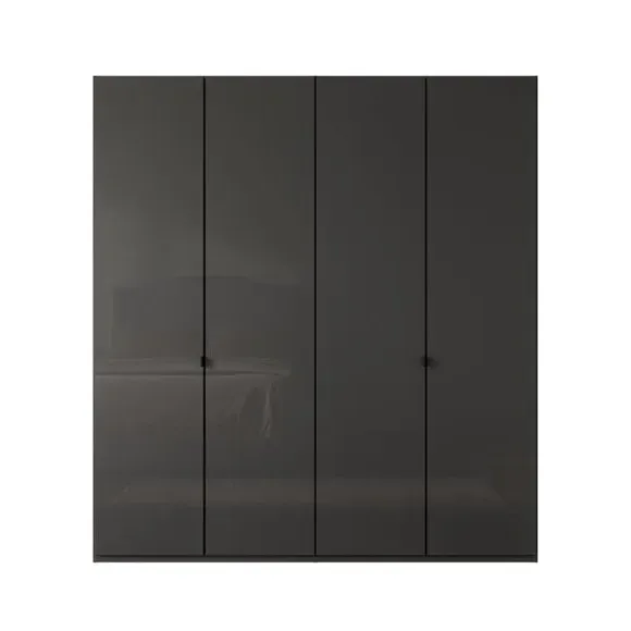 4-Door Wardrobe with Adjustable Shelves - Graphite