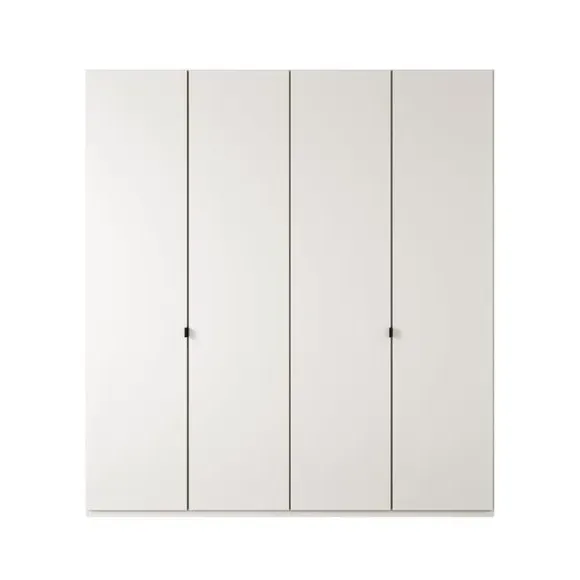 4-Door Wardrobe with Adjustable Shelves - Off-White