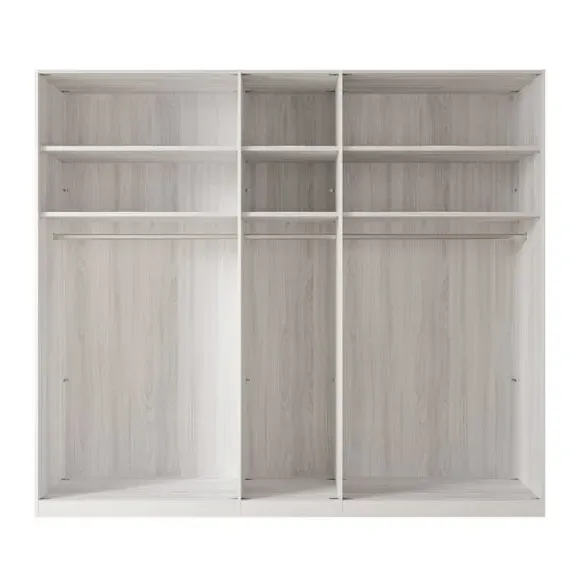 5-Door Wardrobe with Damped Hinges - Off-White