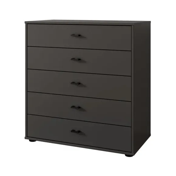 Large 5-Drawer Chest - Graphite, Matt Finish