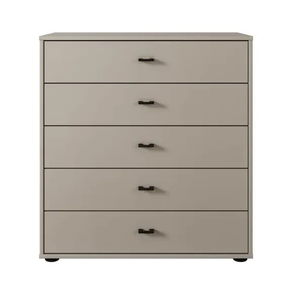 Large 5-Drawer Chest - Pebble, Matt Finish