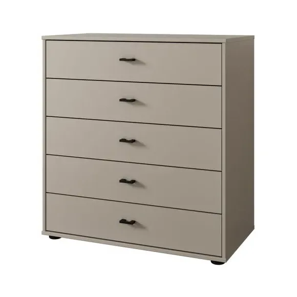 Large 5-Drawer Chest - Pebble, Matt Finish