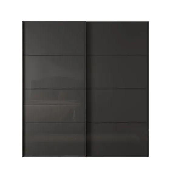 Sliding Wardrobe with Soft-Close Doors - Graphite