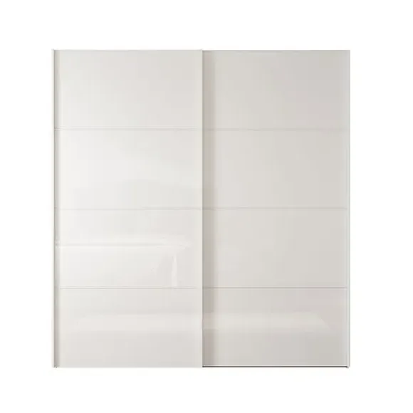 Sliding Wardrobe with Soft-Close Doors - Off-White
