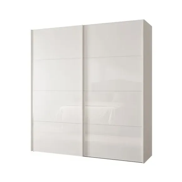 Sliding Wardrobe with Soft-Close Doors - Off-White