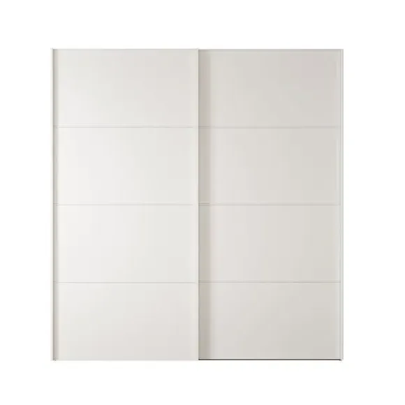 Sliding Wardrobe with Soft-Close Doors - Off-White