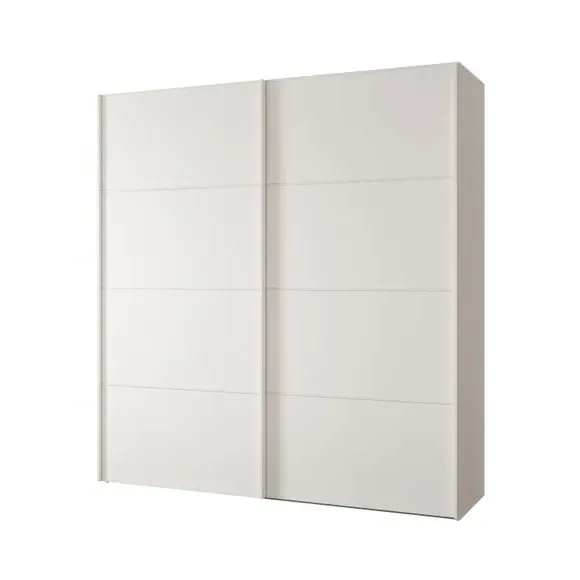 Sliding Wardrobe with Soft-Close Doors - Off-White