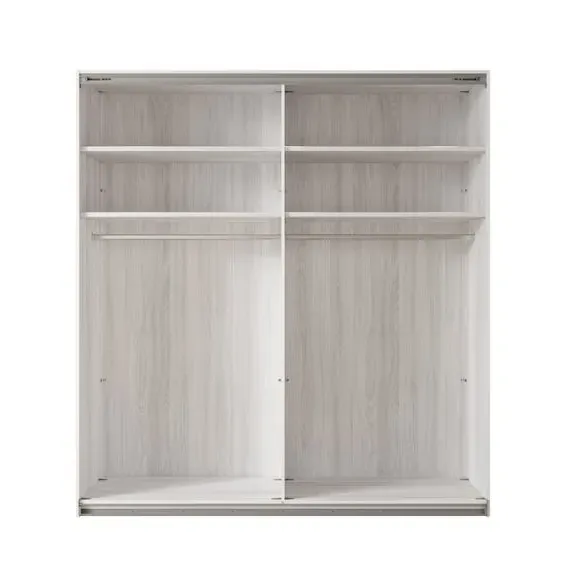 Sliding Wardrobe with Soft-Close Doors - Off-White