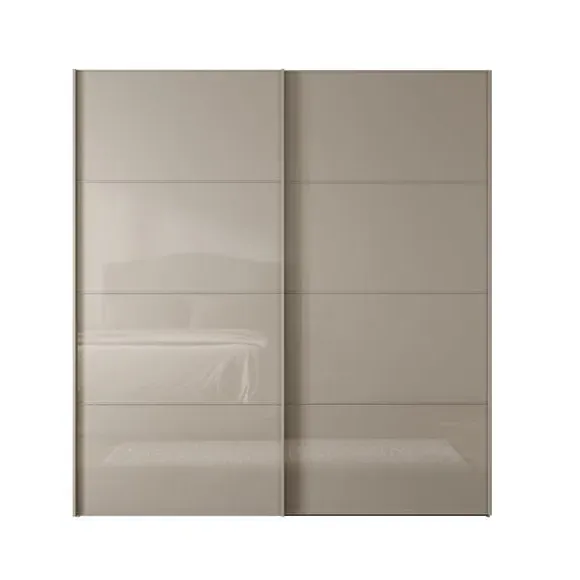 Sliding Wardrobe with Soft-Close Doors - Pebble