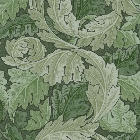 Acanthus Leaf Wallpaper - Fern, Matte Paper