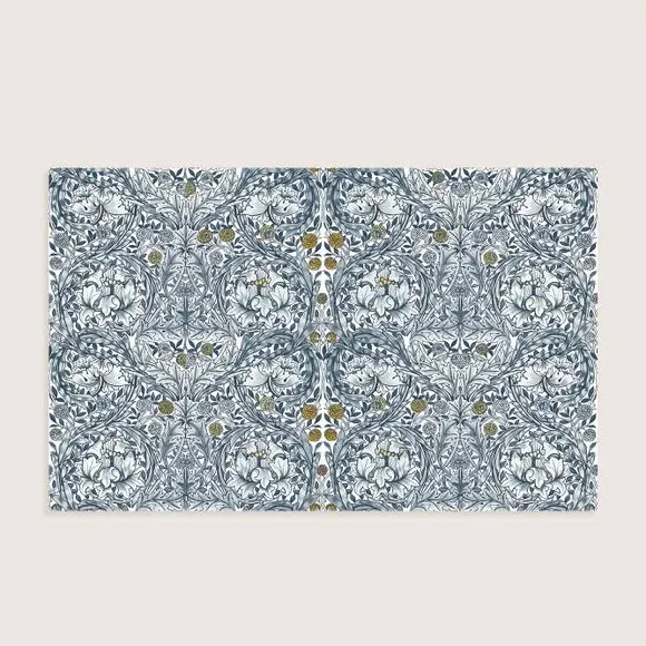 African Marigold Wall Mural - Blue
