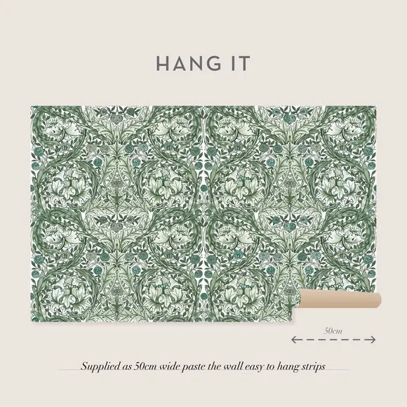 African Marigold Wall Mural - Green