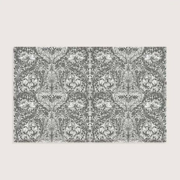 African Marigold Wall Mural - Grey