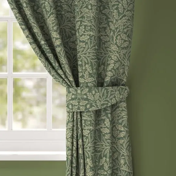 Acorn Pattern Curtain Tieback - Forest, Polycotton image