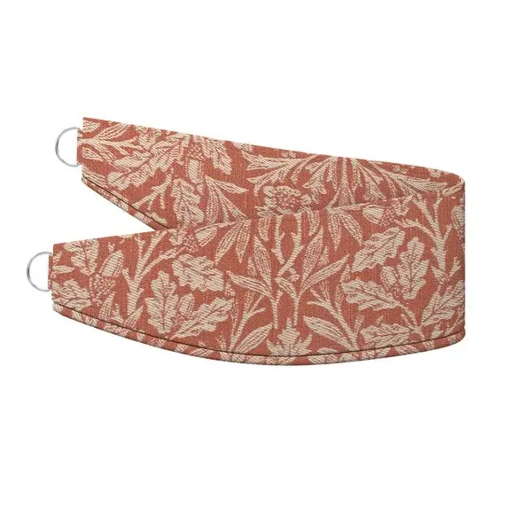 Acorn Pattern Curtain Tieback - Terracotta, Polycotton