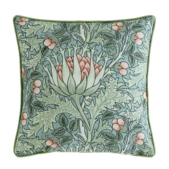 Artichoke Cushion with Zipper - Green, Polyester