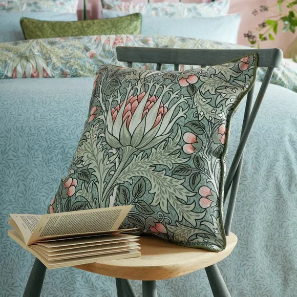 Artichoke Cushion with Zipper - Green, Polyester image