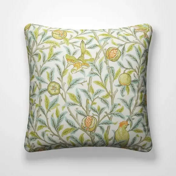 Bird & Pomegranate Cushion Cover - Aqua