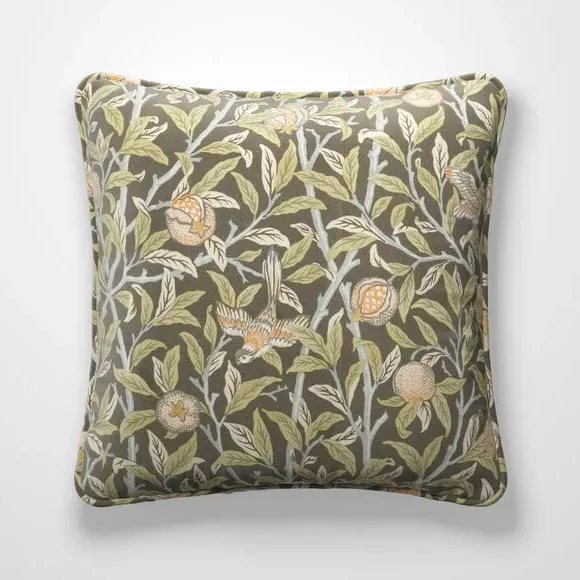 Bird & Pomegranate Cushion Cover - Espresso
