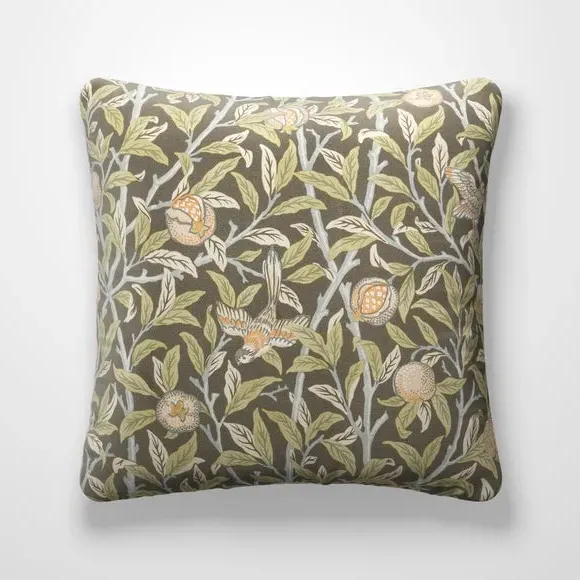Bird & Pomegranate Cushion Cover - Espresso