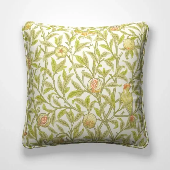 Bird & Pomegranate Cushion Cover - Pear