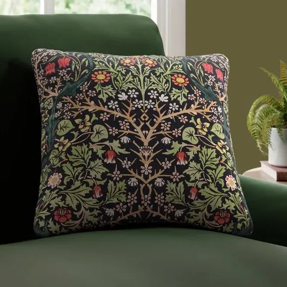 Blackthorn Cushion Cover - Forest, Velvet