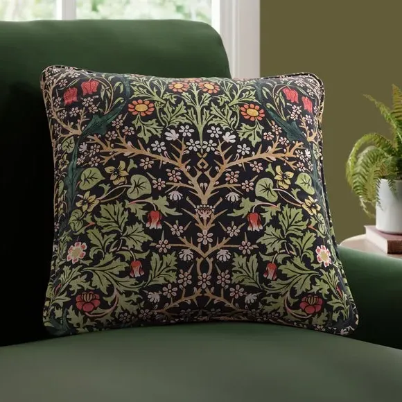 Blackthorn Cushion Cover - Forest, Velvet
