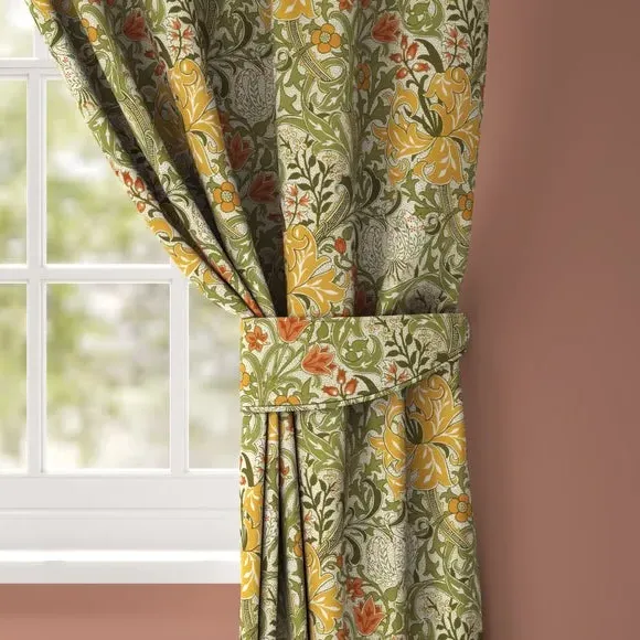 Curtain Tieback Arts & Crafts - Golden, Cotton