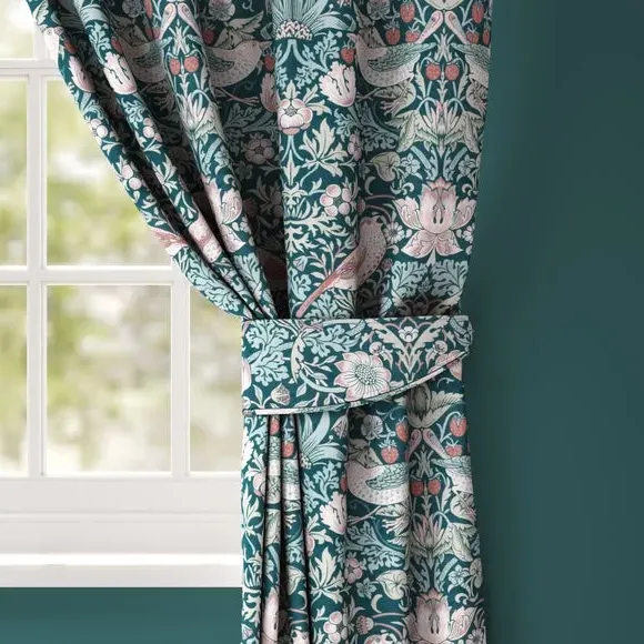 Curtain Tieback Arts & Crafts - Teal, Velvet
