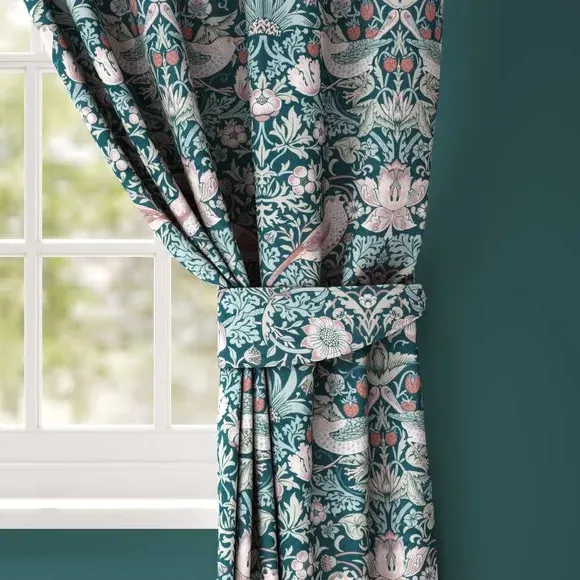 Curtain Tieback Arts & Crafts - Teal, Velvet image
