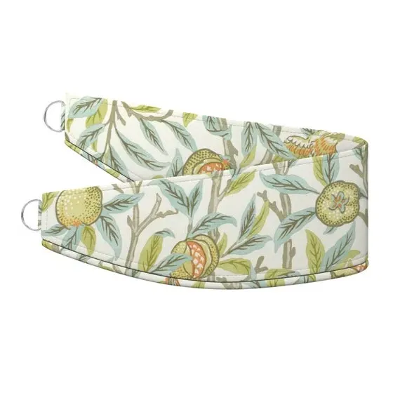 Curtain Tieback Bird & Pomegranate - Aqua