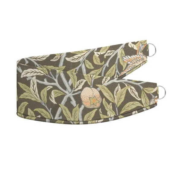 Curtain Tieback Bird & Pomegranate - Espresso