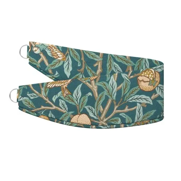 Curtain Tieback Bird & Pomegranate - Teal