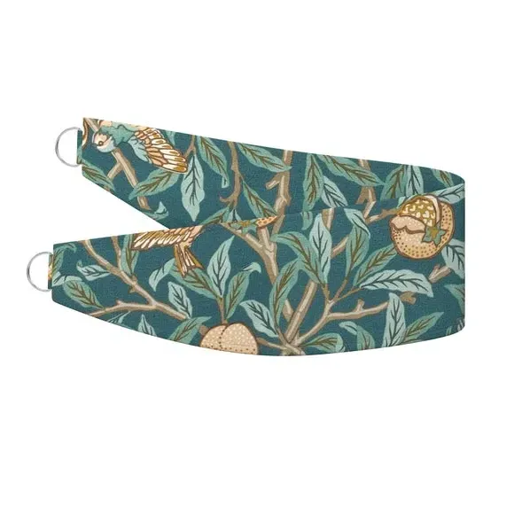 Curtain Tieback Bird & Pomegranate - Teal