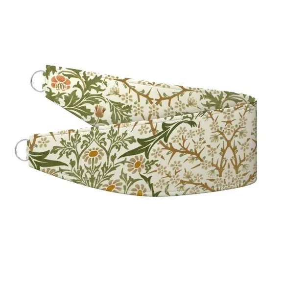 Curtain Tieback Blackthorn Print - Aloe, Cotton