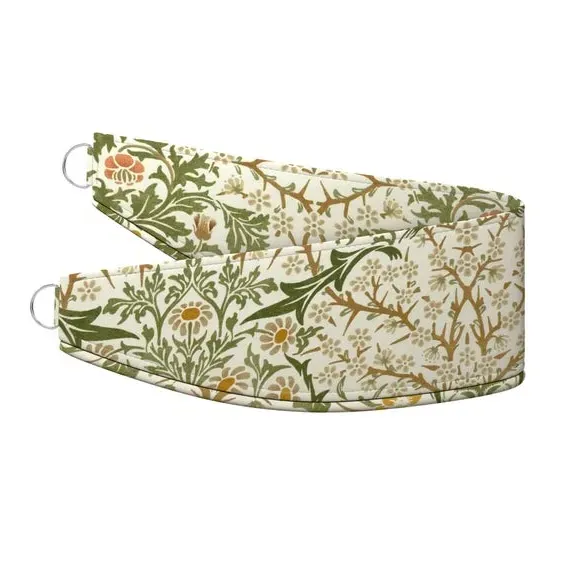 Curtain Tieback Blackthorn Print - Aloe, Cotton